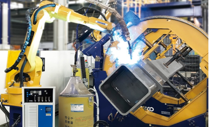 神戸製鋼所の溶接ロボット